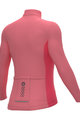 ALÉ Kolesarski dres z dolgimi rokavi zimski - FONDO 2.0 SOLID - rožnata