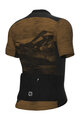 ALÉ Kolesarski dres s kratkimi rokavi - MOUNTAIN OFF ROAD - GRAVEL - rjava