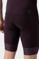 ALÉ Kolesarske kratke hlače z naramnicami - MAGIC COLOUR PR-E - vijolična