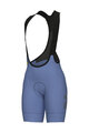 ALÉ Kolesarske kratke hlače z naramnicami - PR-E MAGIC COLOUR - svetlo modra