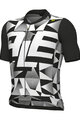 ALÉ Kolesarski dres s kratkimi rokavi - MULTIVERSO PR-E - črna/bela