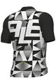 ALÉ Kolesarski dres s kratkimi rokavi - MULTIVERSO PR-E - črna/bela