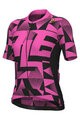 ALÉ Kolesarski dres s kratkimi rokavi - PR-E MULTIVERSO - rožnata/črna
