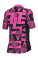 ALÉ Kolesarski dres s kratkimi rokavi - PR-E MULTIVERSO - rožnata/črna