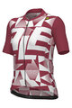 ALÉ Kolesarski dres s kratkimi rokavi - MULTIVERSO PR-E - rdeča/bela