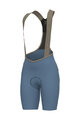 ALÉ Kolesarske kratke hlače z naramnicami - MASTER 2.0 PR-E - svetlo modra