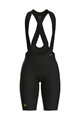 ALÉ Kolesarske kratke hlače z naramnicami - R-EV1 HAMMER 2.0 - črna