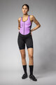 ALÉ Kolesarski kombinezon - COLOR BLOCK PRAGMA - vijolična/črna
