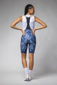 ALÉ Kolesarske kratke hlače z naramnicami - SAUVAGE PR-E - modra/svetlo modra