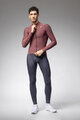 ALÉ Kolesarski dres z dolgimi rokavi zimski - WARM RACE - bordo