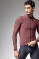 ALÉ Kolesarski dres z dolgimi rokavi zimski - WARM RACE - bordo