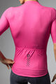 ALÉ Kolesarski dres s kratkimi rokavi - COLOR BLOCK PRAGMA - rožnata