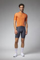 ALÉ Kolesarski dres s kratkimi rokavi - COLOR BLOCK PRAGMA - oranžna