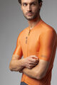 ALÉ Kolesarski dres s kratkimi rokavi - COLOR BLOCK PRAGMA - oranžna
