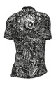 ALÉ Kolesarski dres s kratkimi rokavi - SAFARI PRAGMA - črna/bela
