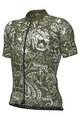 ALÉ Kolesarski dres s kratkimi rokavi - SAFARI PRAGMA - zelena/bela