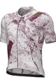 ALÉ Kolesarski dres s kratkimi rokavi - MARBLE PR-E - bela/rdeča