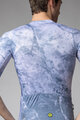 ALÉ Kolesarski dres s kratkimi rokavi - MARBLE PR-E - bela/modra