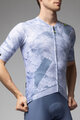 ALÉ Kolesarski dres s kratkimi rokavi - MARBLE PR-E - bela/modra