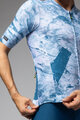 ALÉ Kolesarski dres s kratkimi rokavi - MARBLE PR-E - bela/modra