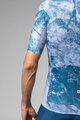 ALÉ Kolesarski dres s kratkimi rokavi - MARBLE PR-E - bela/modra