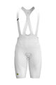 ALÉ Kolesarske kratke hlače z naramnicami - VOLTAGE R-EV1 - bela