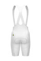 ALÉ Kolesarske kratke hlače z naramnicami - VOLTAGE R-EV1 - bela