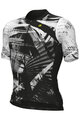 ALÉ Kolesarski dres s kratkimi rokavi - PALM PR-E - črna/bela
