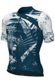 ALÉ Kolesarski dres s kratkimi rokavi - PALM PR-E - bela/modra