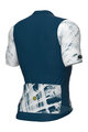 ALÉ Kolesarski dres s kratkimi rokavi - PALM PR-E - bela/modra