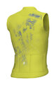 ALÉ Kolesarski dres brez rokavov - MIRROR PR-E - rumena