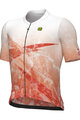 ALÉ Kolesarski dres s kratkimi rokavi - QURTZ PR-E - bela/oranžna
