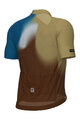 ALÉ Kolesarski dres s kratkimi rokavi - FLASH PR-E - rumena/rjava/modra/bela