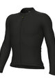 ALÉ Kolesarski dres z dolgimi rokavi poletni - COLOR BLOCK PRAGMA - črna