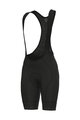 ALÉ Kolesarske kratke hlače z naramnicami - STRADA 2.0 PR-E - črna