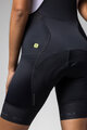 ALÉ Kolesarske kratke hlače z naramnicami - STRADA 2.0 PR-E - črna