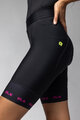 ALÉ Kolesarske kratke hlače brez naramnic - STRADA 2.0 PR-E - črna/rožnata