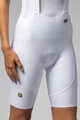 ALÉ Kolesarske kratke hlače z naramnicami - VOLTAGE R-EV1 - bela