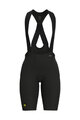 ALÉ Kolesarske kratke hlače z naramnicami - VOLTAGE R-EV1 - črna
