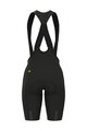 ALÉ Kolesarske kratke hlače z naramnicami - VOLTAGE R-EV1 - črna