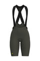 ALÉ Kolesarske kratke hlače z naramnicami - VOLTAGE R-EV1 - zelena