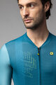 ALÉ Kolesarski dres s kratkimi rokavi - FOLLOW ME PR-E - turkizna