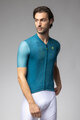 ALÉ Kolesarski dres s kratkimi rokavi - FOLLOW ME PR-E - turkizna