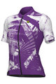 ALÉ Kolesarski dres s kratkimi rokavi - PALM PR-E - ciklama/bela