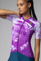 ALÉ Kolesarski dres s kratkimi rokavi - PALM PR-E - ciklama/bela