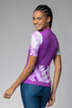 ALÉ Kolesarski dres s kratkimi rokavi - PALM PR-E - ciklama/bela