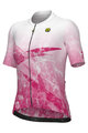ALÉ Kolesarski dres s kratkimi rokavi - QUARTZ PR-E - bela/rožnata