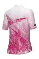 ALÉ Kolesarski dres s kratkimi rokavi - QUARTZ PR-E - bela/rožnata