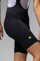 ALÉ Kolesarske kratke hlače z naramnicami - WATT 3.6 R-EV1 - črna