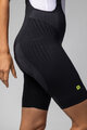 ALÉ Kolesarske kratke hlače z naramnicami - WATT 3.6 R-EV1 - črna
